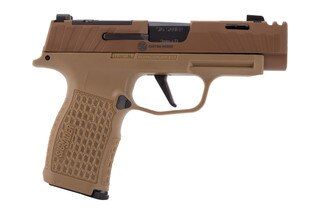 Sig Sauer Custom Works P365 XL coyote 9mm pistol.